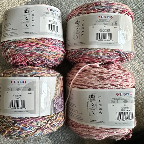 Lion Brand Yarn Comfy Cotton Blend Yarn Variety Bundle - Picture 3 of 7